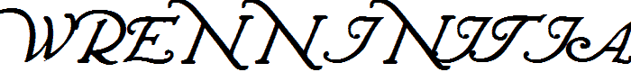 Wrenn Initials Bold font